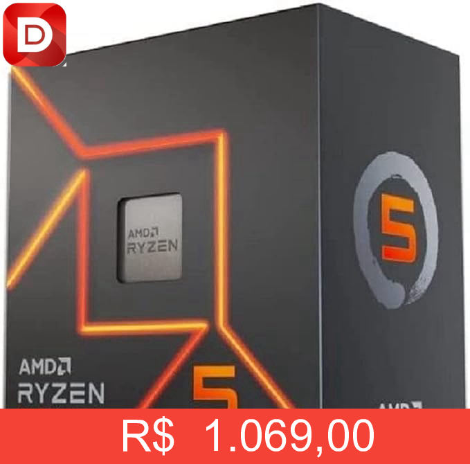 Foto do produto Processador AMD Ryzen 5 7600