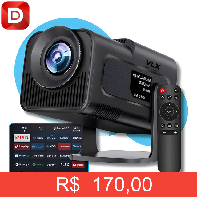 Foto do produto Mini Projetor HY320 4K