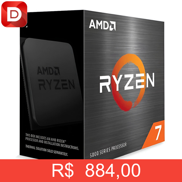 Foto do produto Processador AMD Ryzen 7 5700X