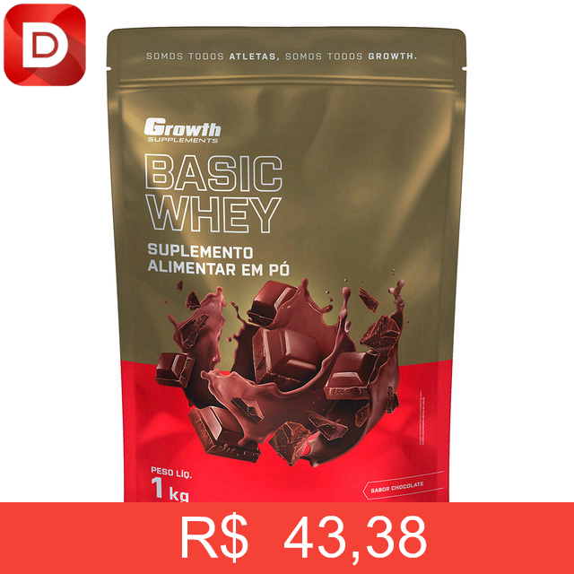 Foto do produto Basic Whey 1kg Growth Supplements