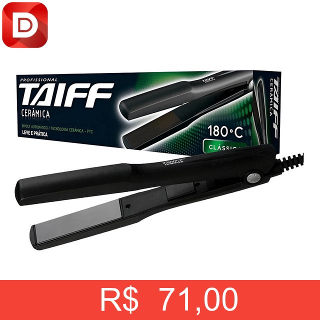 Foto do produto Prancha Cerâmica Taiff Profissional