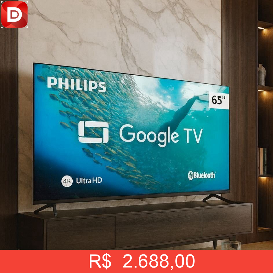 Foto do produto Smart TV Philips 65'' 4K UHD