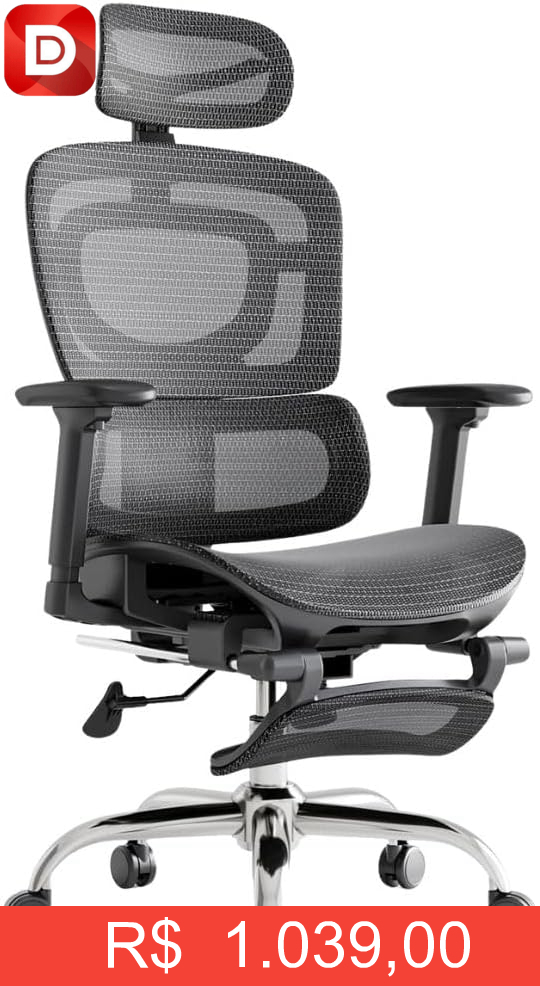 Foto do produto Cadeira De Escritório Ergonômica Mônaco Bt07 Luvinco