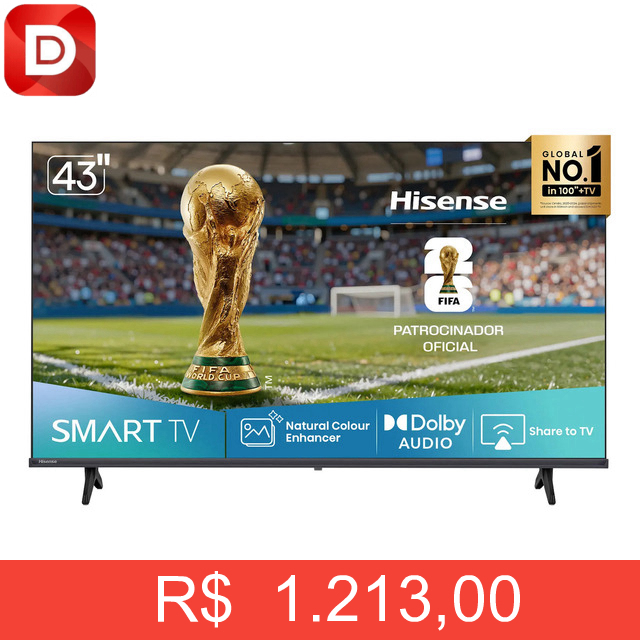 Foto do produto Hisense Smart TV FHD 43