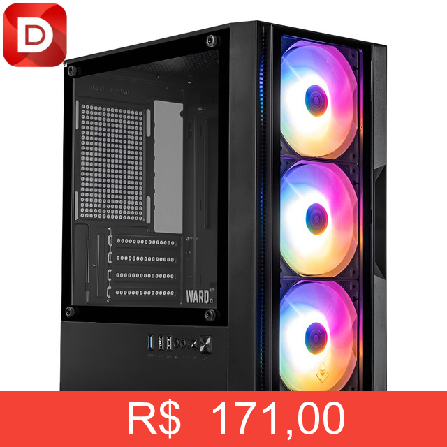 Foto do produto Gabinete Gamer Mancer Ward V3