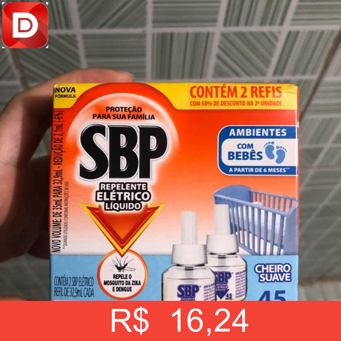 Foto do produto Repelente Elétrico Líquido SBP