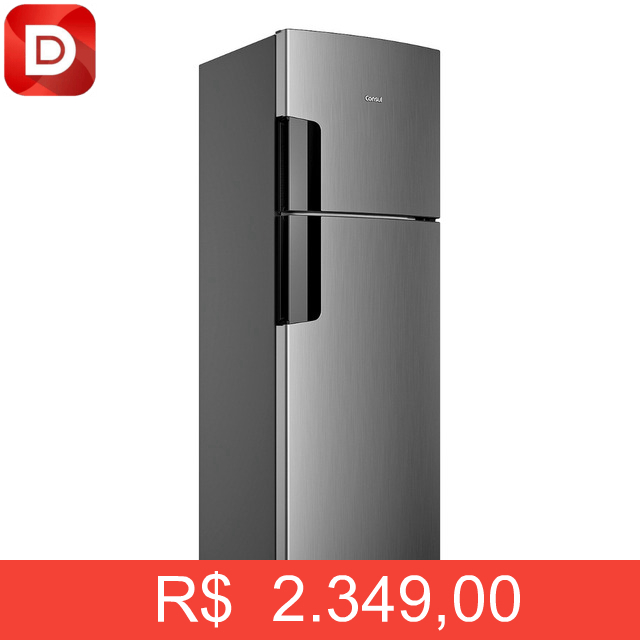 Foto do produto Geladeira Consul Frost Free Duplex Inox
