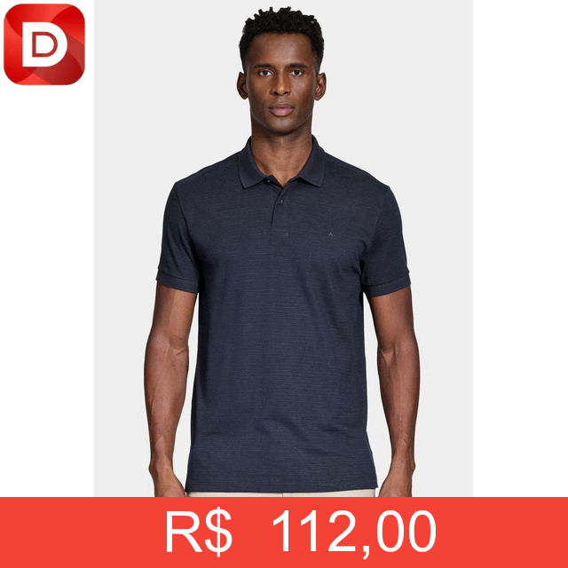 Foto do produto Polo Manga Curta Pontilhada