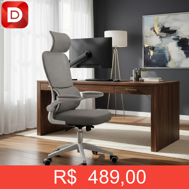 Foto do produto Cadeira Escritório Ergonômica Genebra G500 Luvinco
