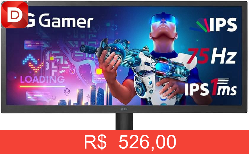 Foto do produto Monitor Gamer LG 25.7