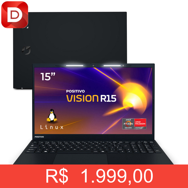 Foto do produto Notebook Positivo Vision R15 Lumina Bar