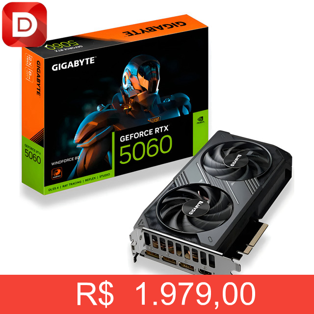 Foto do produto Gigabyte Nvidia Rtx 5060