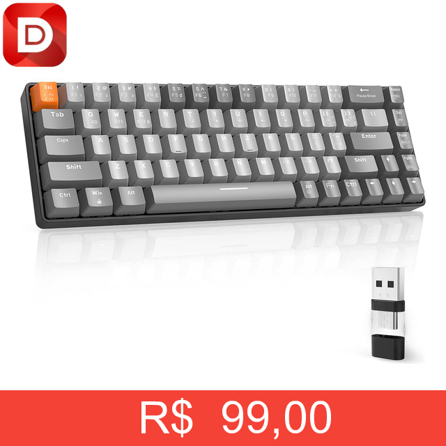 Foto do produto Teclado Mecânico Free Wolf K68