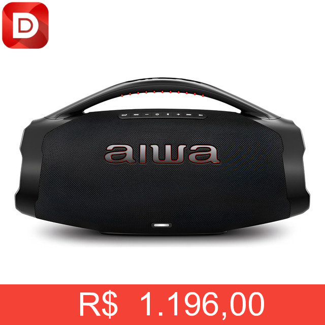 Foto do produto Caixa De Som Boombox Aiwa AWS-BBS-01B