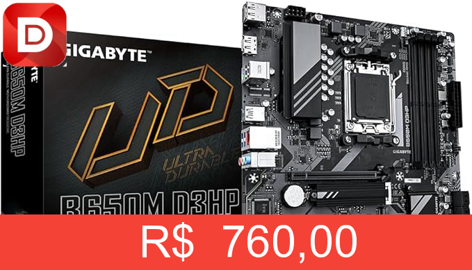 Foto do produto Placa Mãe Gigabyte B650M D3HP