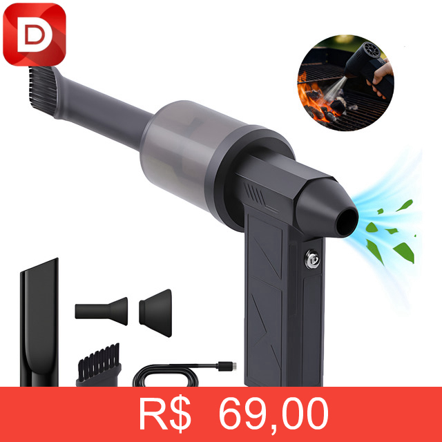 Foto do produto Mini Soprador De Ar Aspirador 2em1 Turbo Jet Fan