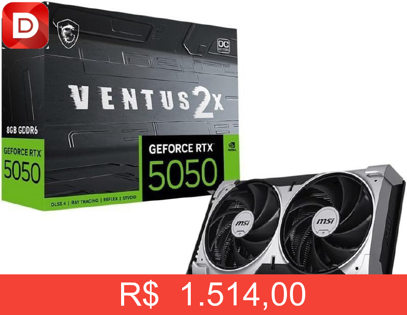 Foto do produto RTX 5050 8GB MSI