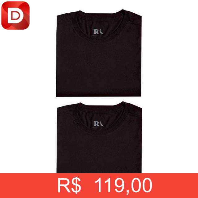 Foto do produto Kit 2 Camisetas Básica Reserva