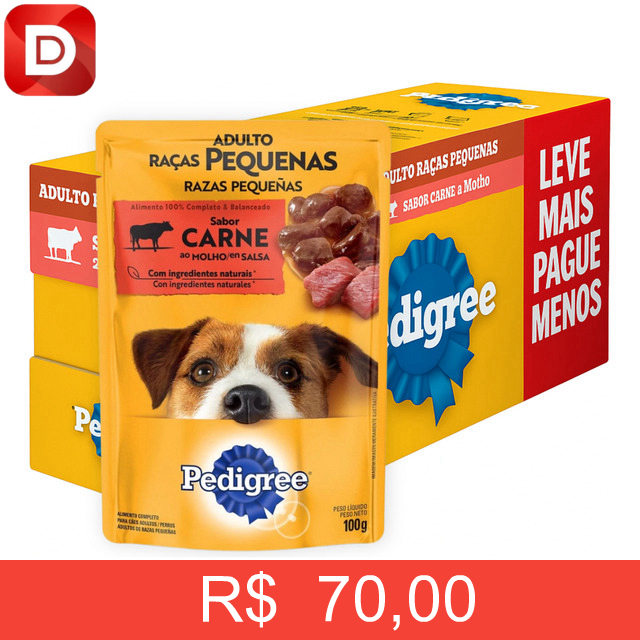 Foto do produto Sachê Pedigree Carne