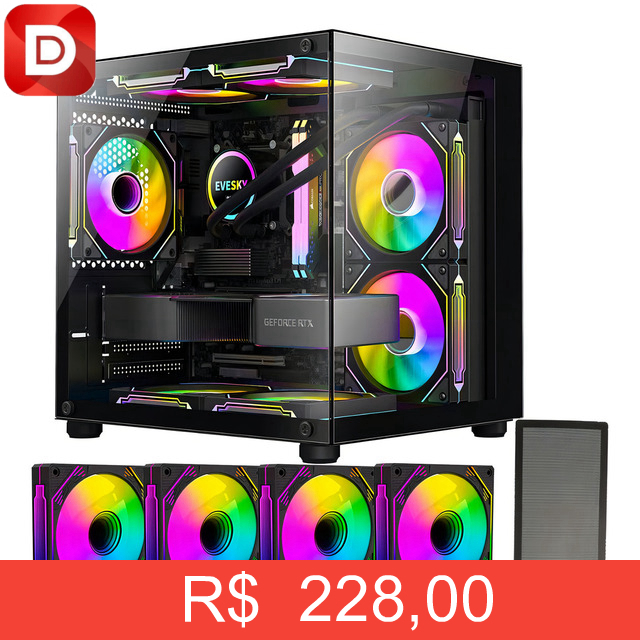 Foto do produto Gabinete Gamer Hayom Aquário