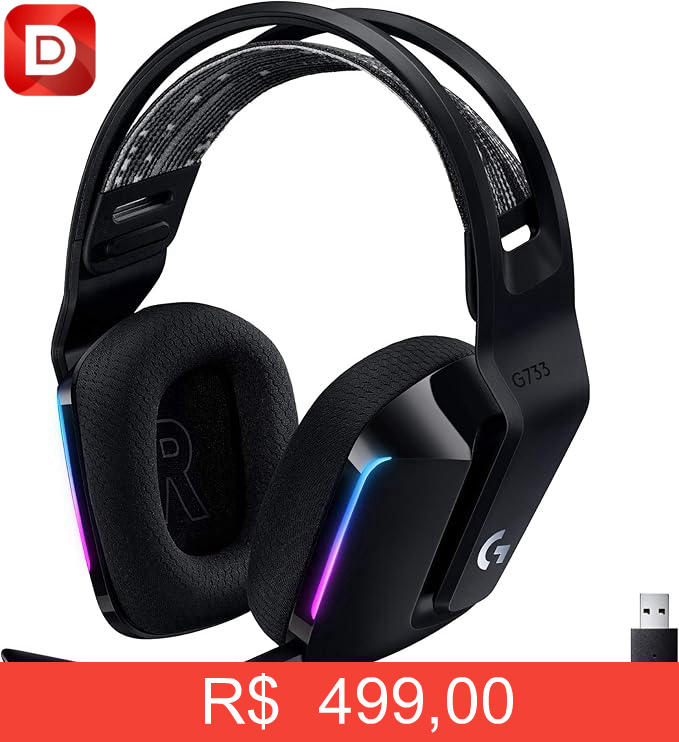 Foto do produto Headset Gamer Sem Fio Logitech G733