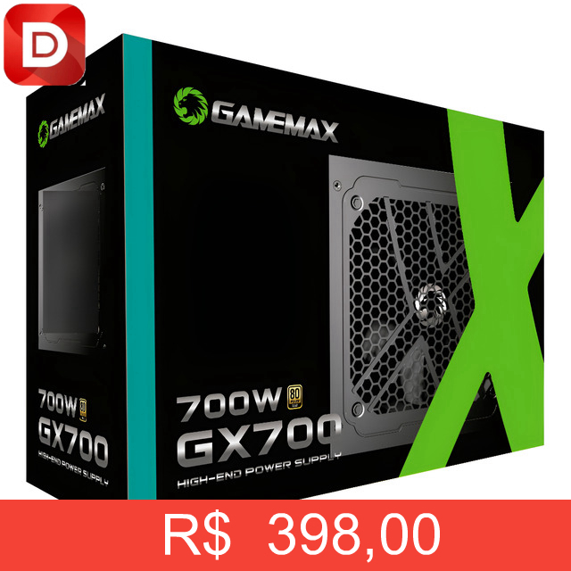 Foto do produto FONTE GAMEMAX GX 700W