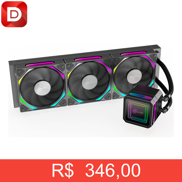 Foto do produto Water Cooler Kalkan Delta 360mm Argb Wireless