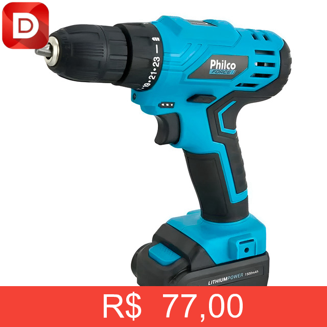 Foto do produto Parafusadeira Force Bivolt 2 em 1 800RPM PPF12