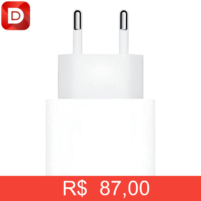 Foto do produto Tomada Adaptador de Corrente USB-C 20W Apple
