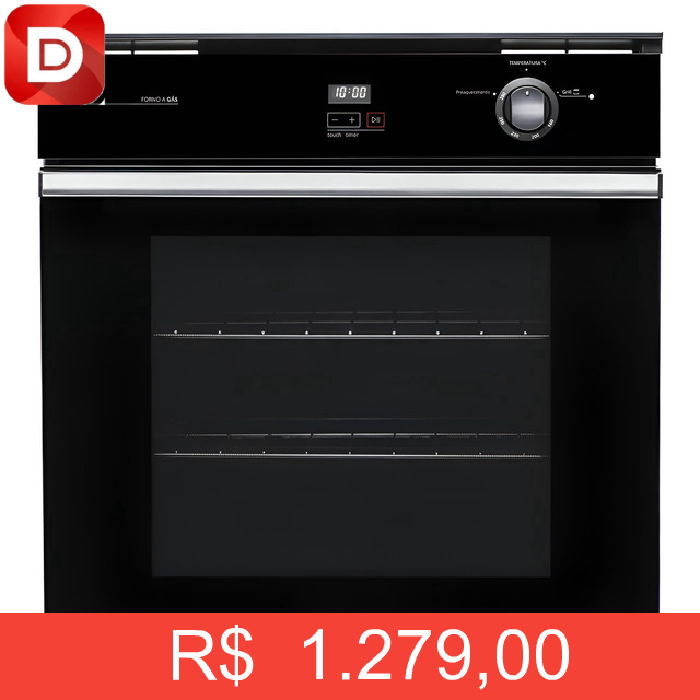 Foto do produto Forno de Embutir a Gás Brastemp 78L