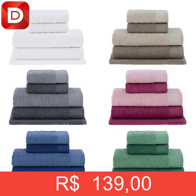 Foto do produto Jogo De Toalhas Buddemeyer Brisa Banho