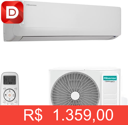 Foto do produto Ar Condicionado Split Hisense Hi Wall Inverter 12.000 BTU/h Frio Monofásico