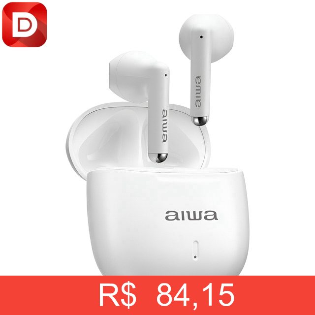 Foto do produto Fone De Ouvido AWS-EB-05-W Earbud Branco Aiwa
