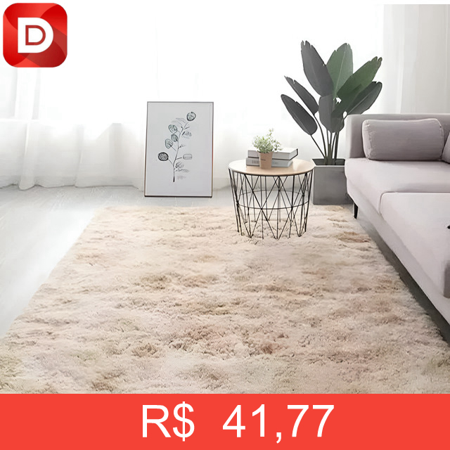 Foto do produto Tapete Sala Peludo Felpudo Luxo