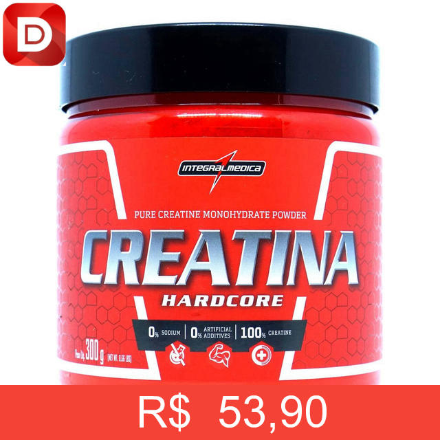 Foto do produto Creatina 100% Pura 300g Integralmedica