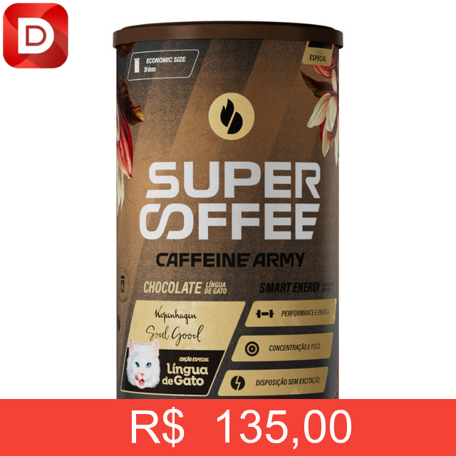 Foto do produto Supercoffee Lingua de Gato Caffeine Army