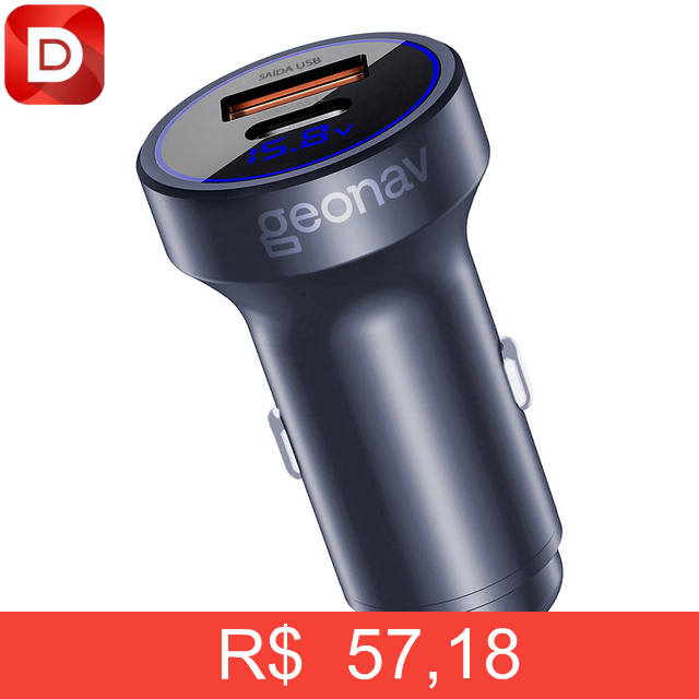 Foto do produto Carregador Veicular Turbo 38w Duo Tipo C