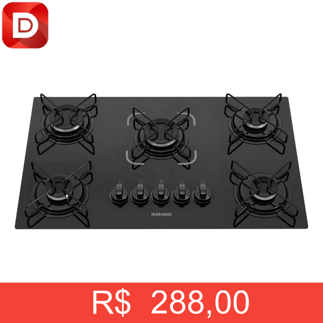 Foto do produto Cooktop Itatiaia Essencial 5 Bocas