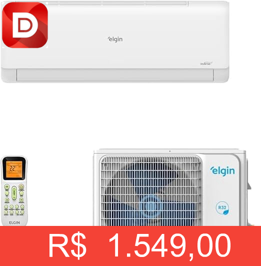 Foto do produto Ar-Condicionado Split HW Elgin Eco Inverter II Wi-Fi