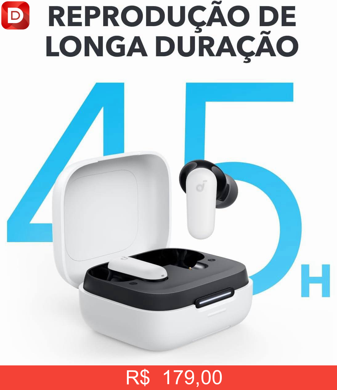 Foto do produto Fones de ouvido Bluetooth Anker Soundcore P30i