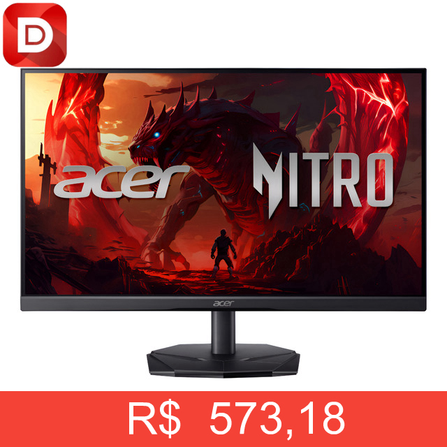 Foto do produto Monitor Gamer Acer Nitro 24,5 FHD LED 200Hz 2ms