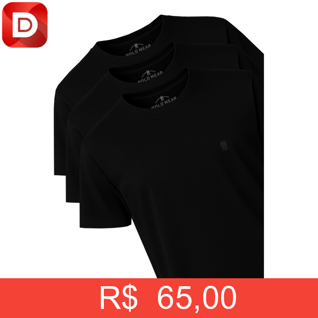 Foto do produto Camisetas Básicas Algodão Polo Wear