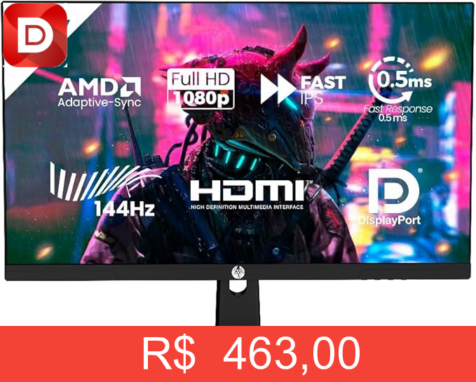 Foto do produto Monitor Gamer Haiz 25''