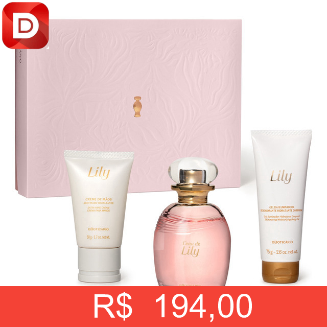 Foto do produto Kit Presente O Boticário Lily Soleil