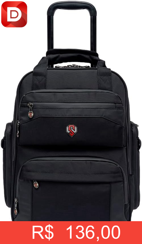 Foto do produto Mochila De Rodinhas Reforçada Notebook Faculdade SWISSPORT