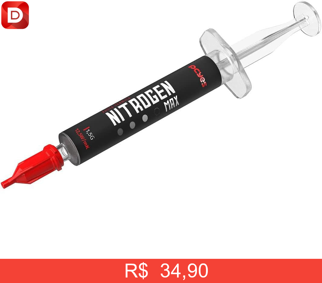 Foto do produto Pasta Térmica PCYES NITROGEN MAX 1,5G