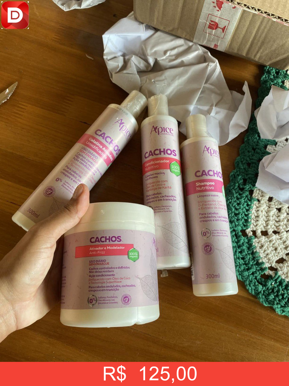 Foto do produto Apse Cachos Kit