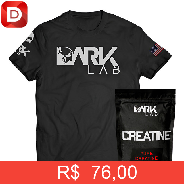 Foto do produto Creatina Pura 500g + Camiseta Dark Lab