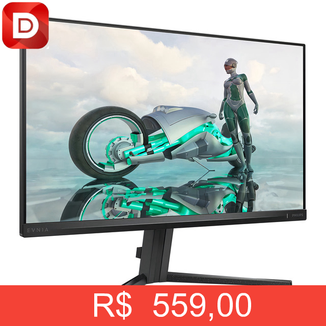Foto do produto Monitor Gamer Philips Evnia 27 Ips Wide Fullhd 180hz 0.5ms