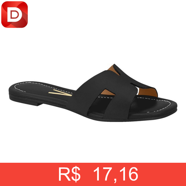 Foto do produto Sandália Rasteirinha Vizzano Com Brilho